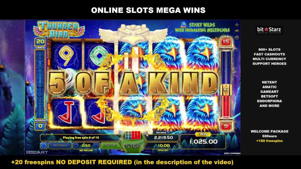 Thunder-Bird-x345-10-Bet-3450-Huge-Win-Online-Slots-GameArt-BitStarz-Online-Casino