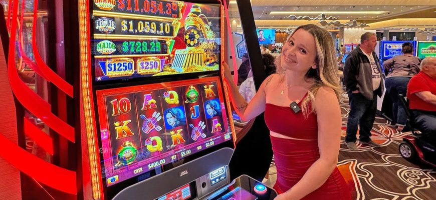 Gorgeous-Woman-Wins-Big-In-The-Casino-On-DRAGON-TRAIN